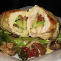 Avocado Prawn and Sun-Dried Tomato Stuffed Chicken