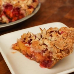 Peach and Raspberry Streusel