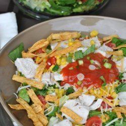 Layered Chicken Taco Salad