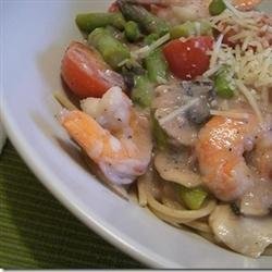 Shrimp and Mushroom Angel Hair Pasta