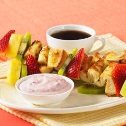 French Toast Fruit Kabobs with Dip