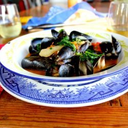 Mussels in a Fennel and White Wine Broth