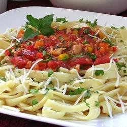 Garden Basket Pasta with Clam Sauce