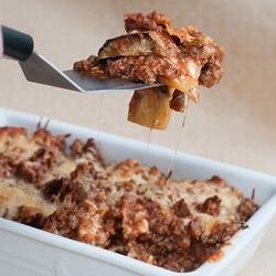 Eggplant and Ground Beef Lasagna