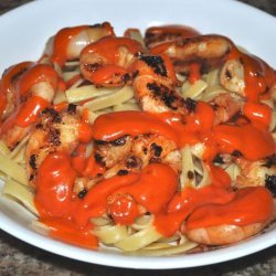 Grilled Garlic Shrimp With Romesco Sauce