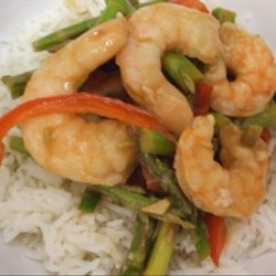 Lime Shrimp With Asparagus