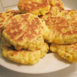 Corn Fritters With Scallions