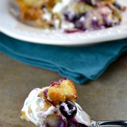 Blueberry Lemon Bread Pudding