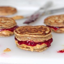 Peanut Butter and Banana Pancake Sandwiches