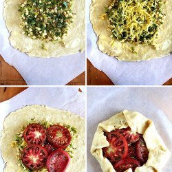 Tomato, Corn & Cheese Galette