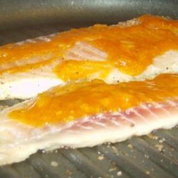 Grilled Tilapia With Peach BBQ Sauce by Paula Deen