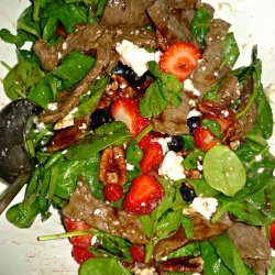 Spinach Salad With Strawberries and Raspberry Vinaigrette