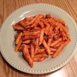 Penne With Tomato Vodka Cream Sauce