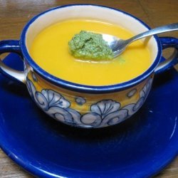 Butternut Squash Soup With Chutney