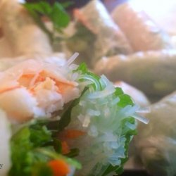 Shrimp Spring Rolls With Hoisin Dipping Sauce
