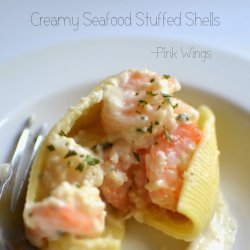 Creamy Seafood Stuffed Shells