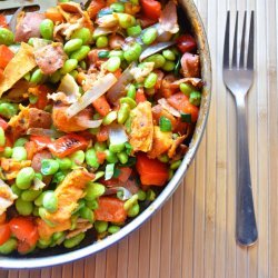 Sweet Potato and Edamame Hash