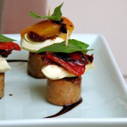 Sausage Antipasto Skewers