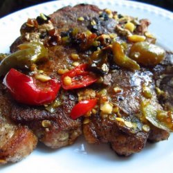 Pork Chops and Vinegar Peppers