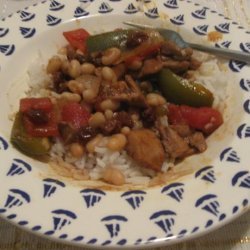 Sweet and Spicy Tomato and Pepper Chicken Stew