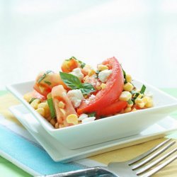 Fresh Corn and Tomato Salad With Cheese