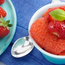 Strawberry Black Pepper Sorbet