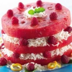 Watermelon Coconut Cake