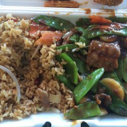 Snow Pea and Pork Fried Rice