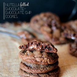 Nutella Filled Chocolate Cookies