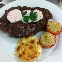 Grilled Steak With Red Wine Butter