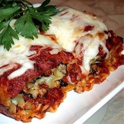 Bab's Turkey Mushroom Lasagna Rolls