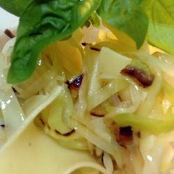 Butter Garlic Cabbage and Kluski Noodles