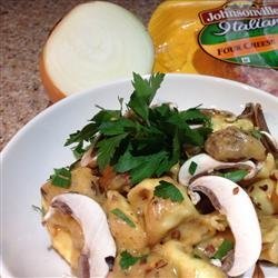 Tortellini and Sausage in Gorgonzola Cream Sauce