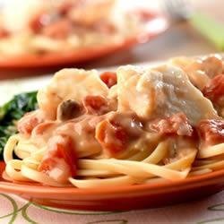 Seafood Tomato Alfredo