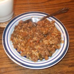 Speedy Hamburger-Rice Hotdish