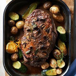 Garlicky Lamb Roast