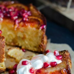 Yogurt Cake With Pomegranate