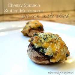 Stuffed Mushrooms With Spinach