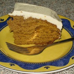 Pumpkin Spice Cake With Honey Frosting