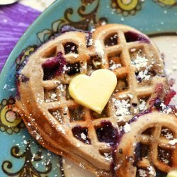 Whole Wheat Blueberry Waffles