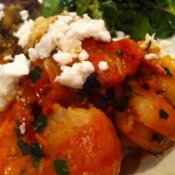 Shrimp Saganaki With Tomatoes