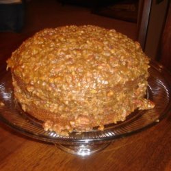 Autumn Spice Cake With Sticky Coconut-Pecan Icing