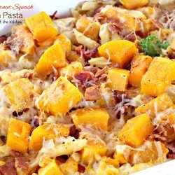 Roasted Butternut Squash and Bacon Pasta