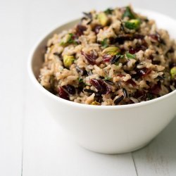 Wild Rice Pilaf With Pistachios and Cranberries