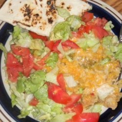 New Mexico Green Chile Chicken Enchilada Casserole