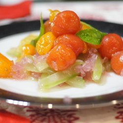 Onion Relish With Cucumbers & Tomatoes