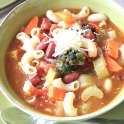 Minestrone With Basil Pesto