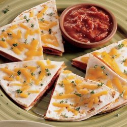 Salami Pizza Quesadillas