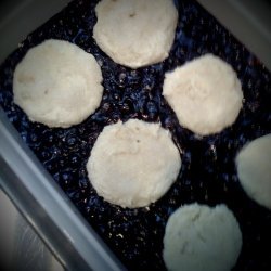 Blueberry Drop Biscuit Cobbler