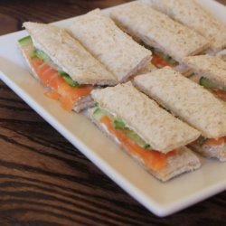 Smoked Salmon Tea Sandwiches